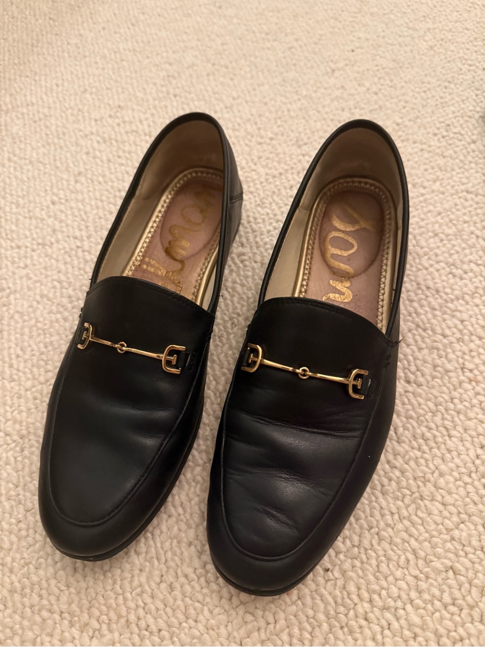 Women’s Sam Edelman Black Leather Loafers